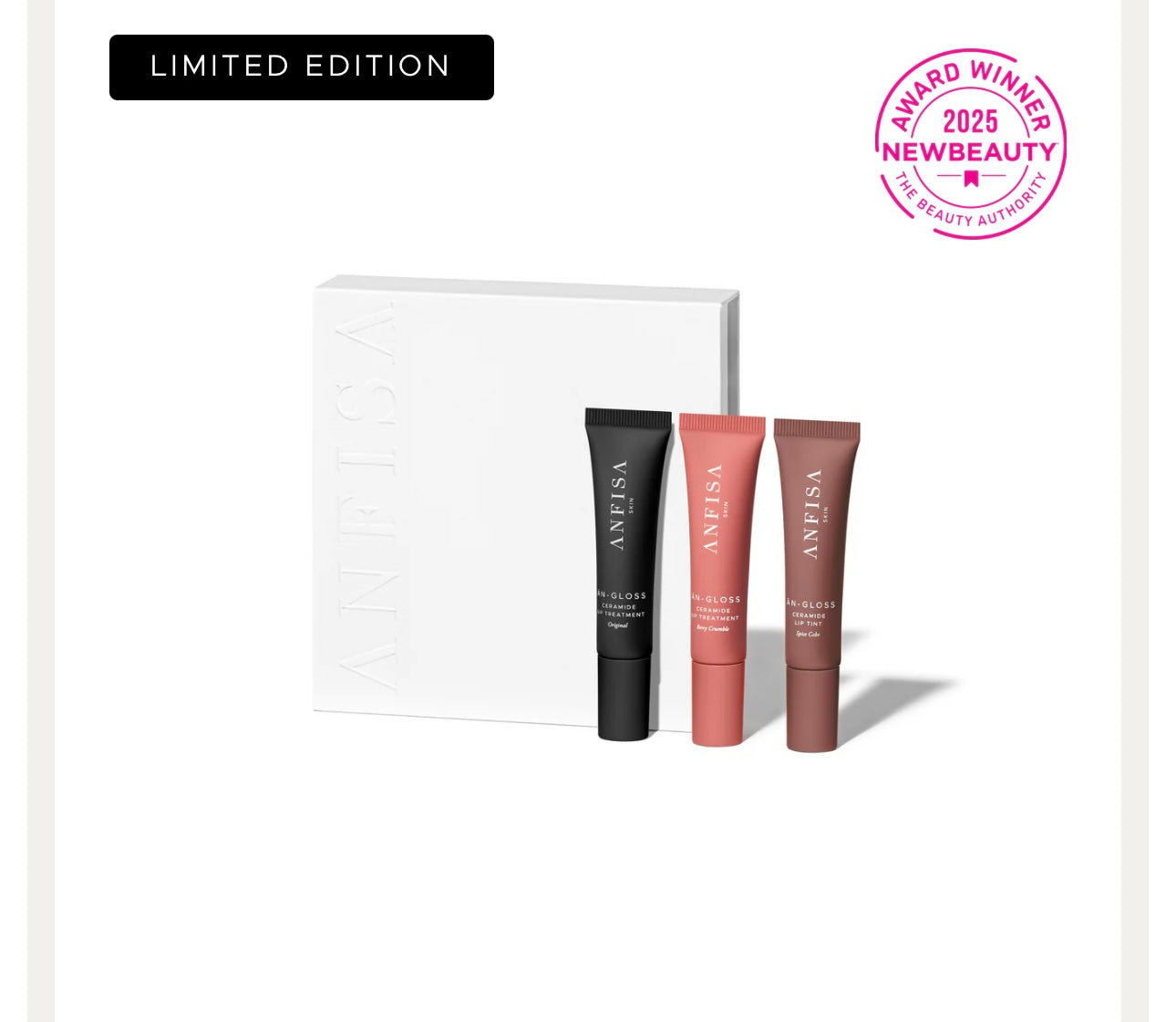 ANFISA ÂN-GLOSS Ceramide Lip Trio ($144 Value)