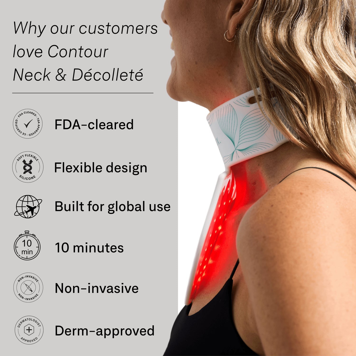 Omnilux Contour™ Neck & Décolleté LED Mask