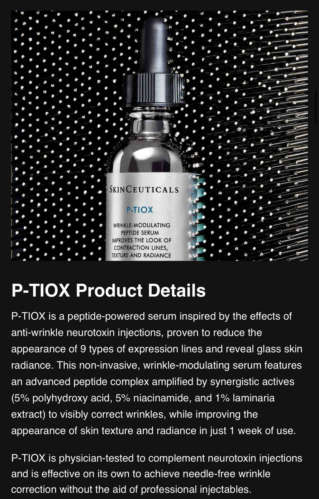 SkinCeuticals P-TIOX Wrinkle-Modulating Peptide Serum