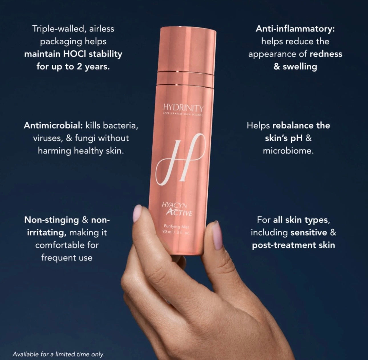 Hydrinity Hyacyn Active Spray - LIMTED EDITION (ROSE GOLD)