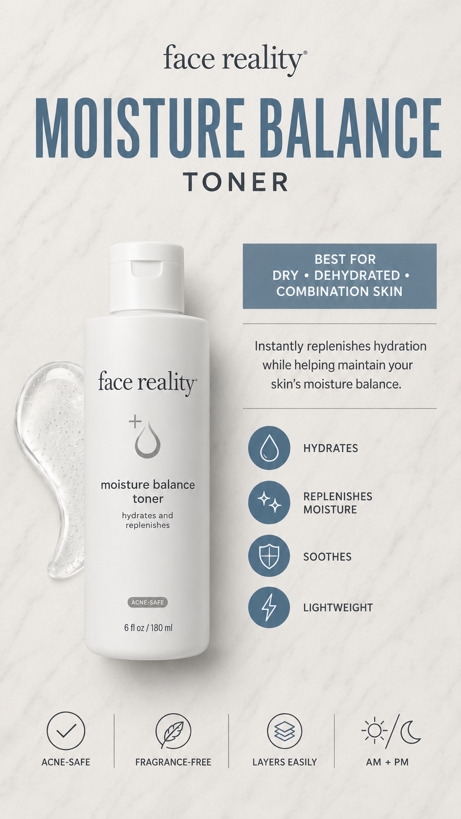 Face Reality Moisture Balance Toner | Taylor Caswell Aesthetics