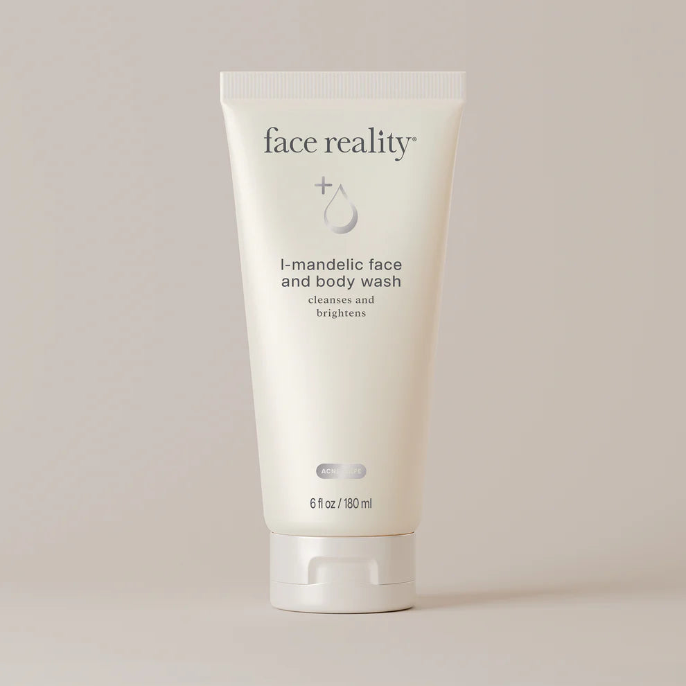 Face Reality L-Mandelic Face & Body Wash | Gentle Exfoliating Cleanser