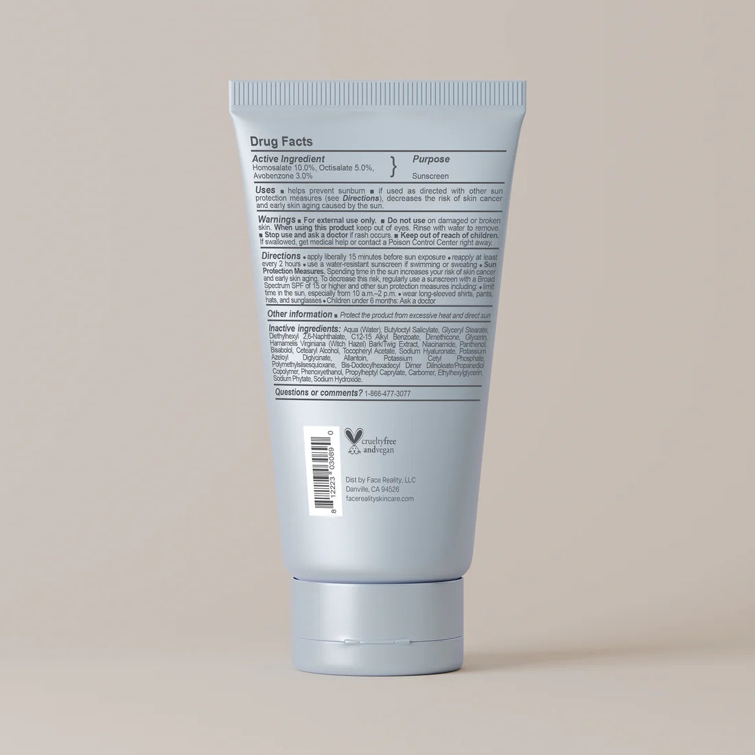 Face Reality Daily SPF 30 Plus | Lightweight Acne-Safe Mineral-Free Sunscreen | Taylor Caswell Aesthetics