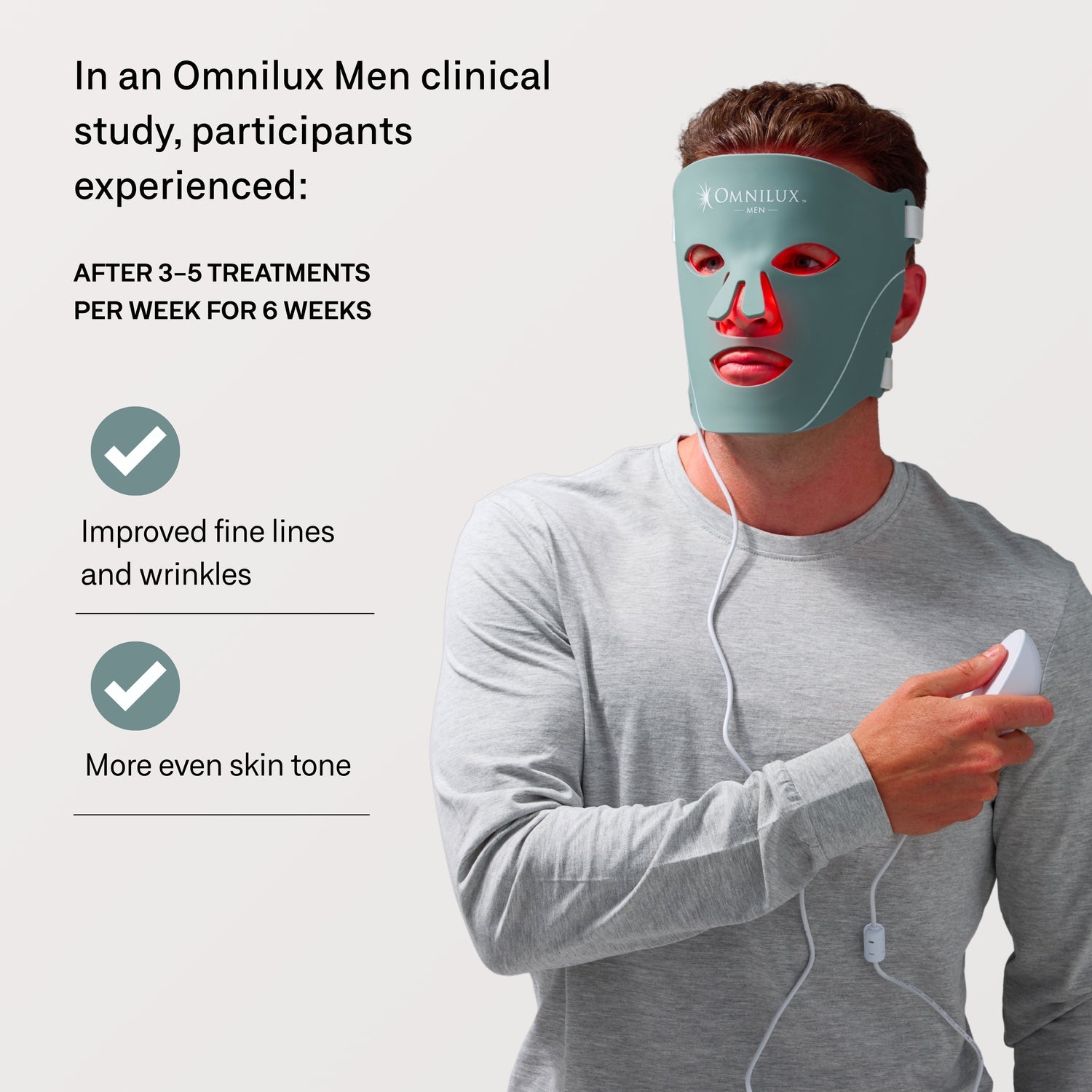 Omnilux Men™ LED Face Mask