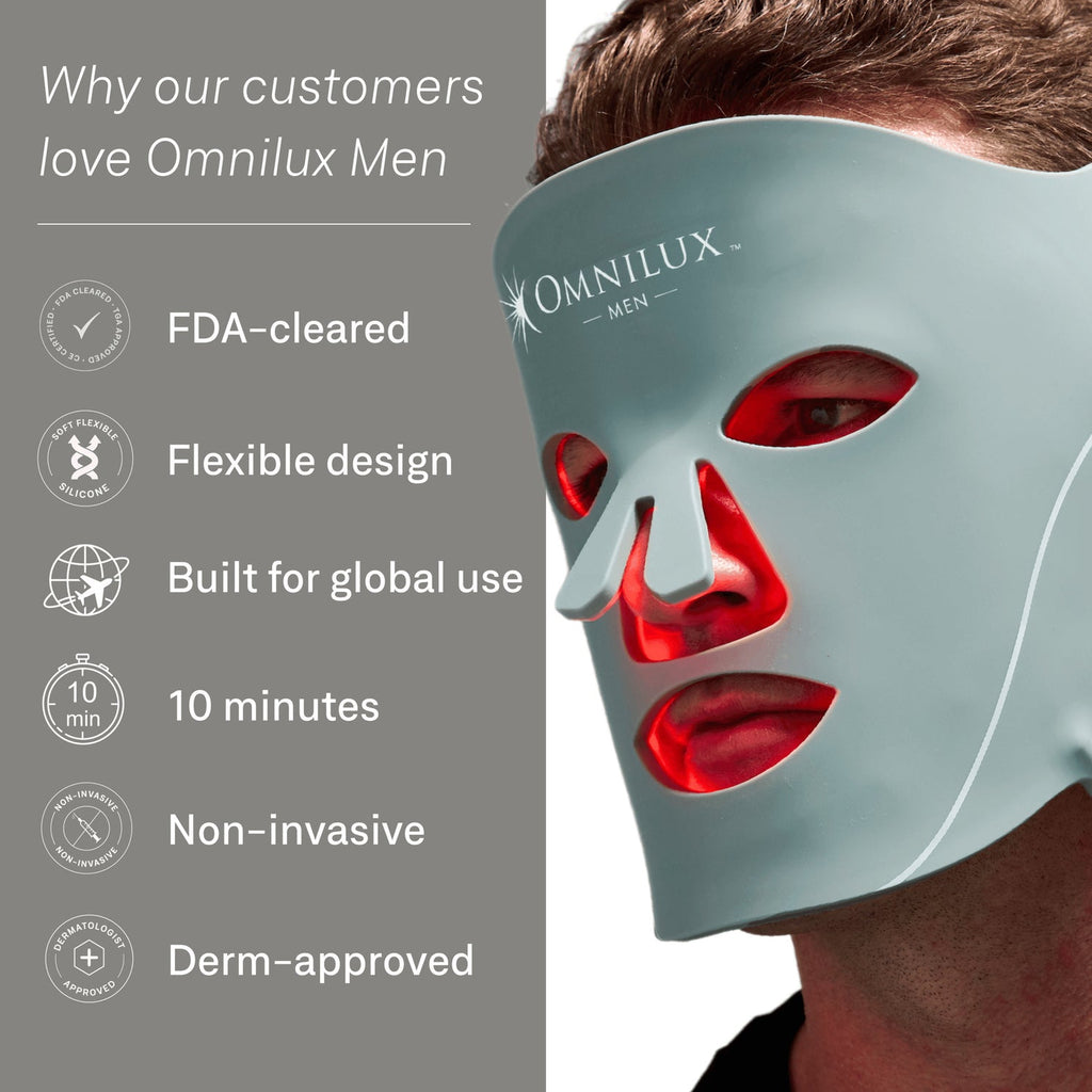 Omnilux Men™ LED Face Mask